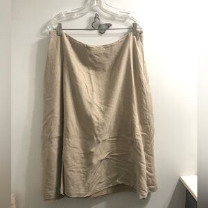 Ellen Tracy Classic Brown A-Line Skirt